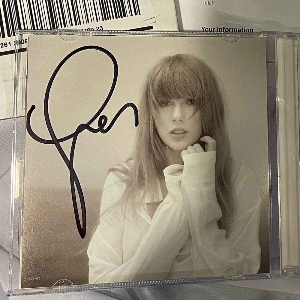 TTPD Taylor Swift Signed Photo The Tortured Poets Department CD 🖋️🎼